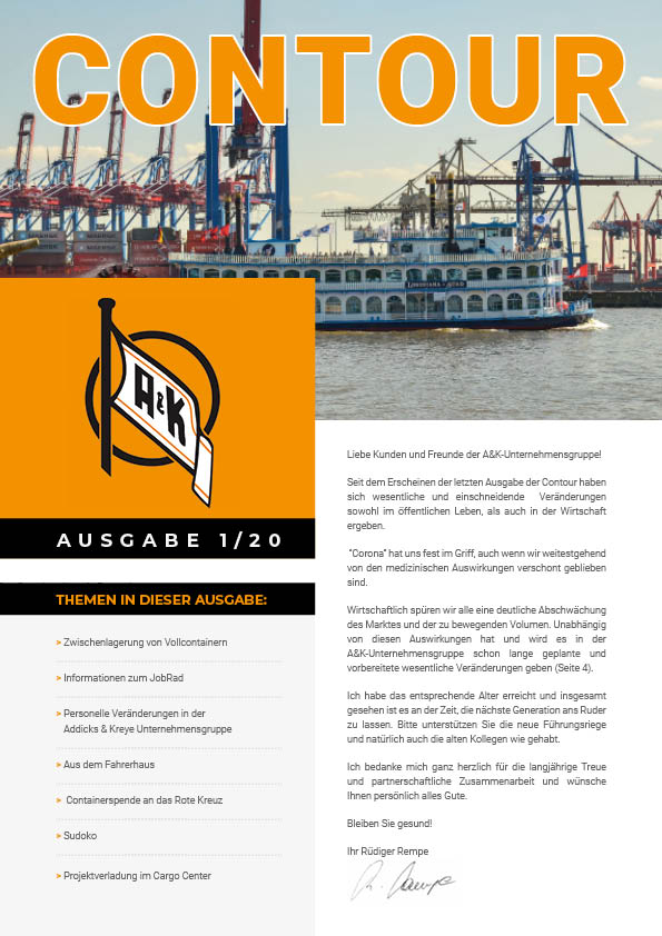 Deckblatt der Contour 2.