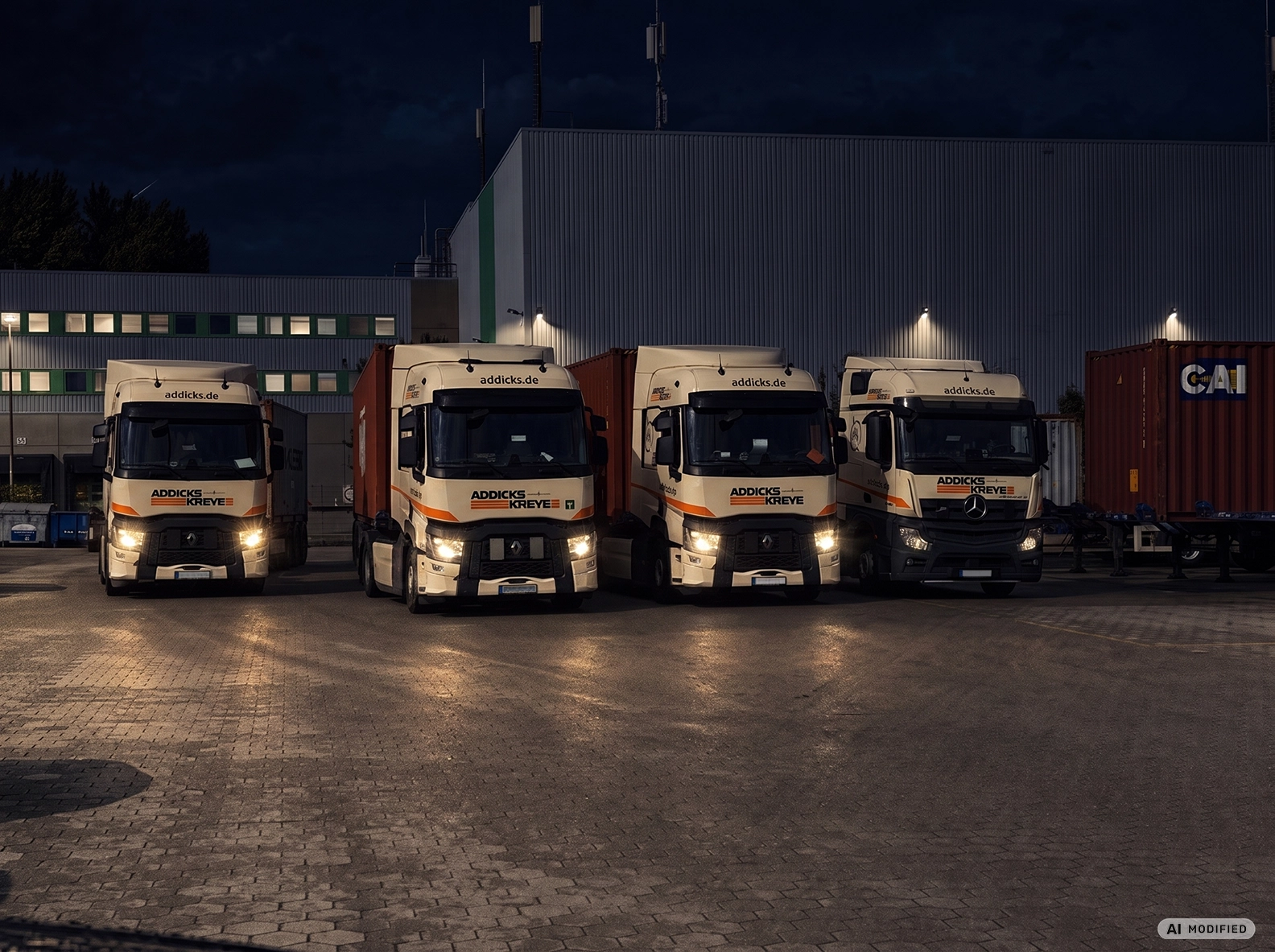 LKW in der Nachtschicht